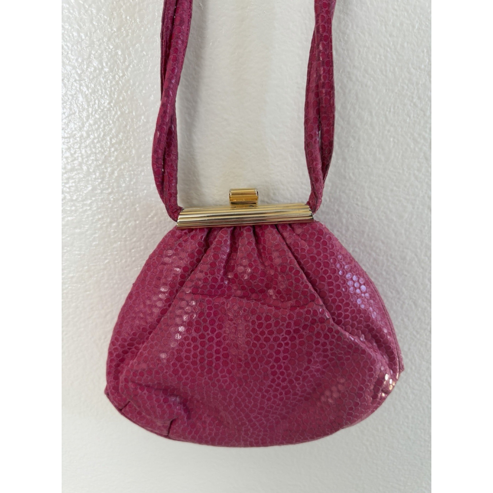 Judith Leiber Pink Snakeskin Handbag D0929310
